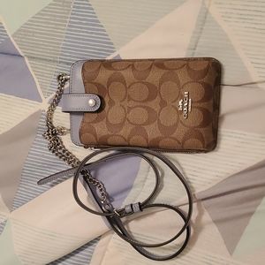 Coach phone, wallet crossbody.